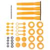 4 Set Gas Can Spout Kit Leakproof Flexible Nozzle Replacement Set for 1 2 5 10 Gal Cans