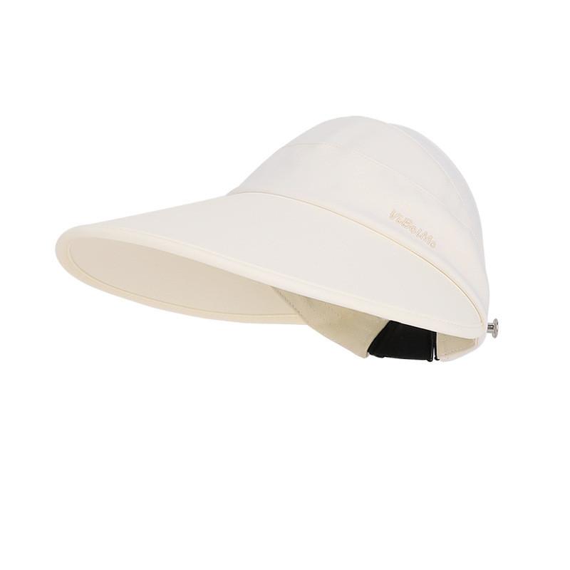 Summer Ice Silk Wide Brim Sun Hat For Women With Adjustable Fit And Face Mask Hook