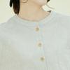 CHIQUITA Henley Neck Shirt Sleeveless (St) Navy 242305Tnv