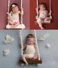 Baby Photography Props Newborn Swing Chair Wooden Furniture Infants Photo Shooting Prop Accessories Baby Photo Props Swings