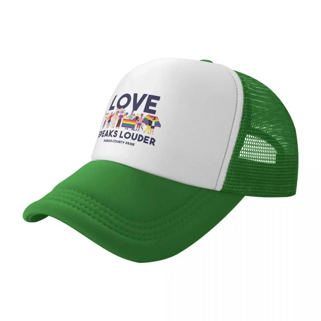 Love Speaks Louder Baseball Cap Custom Hat Hat Man Luxury Bobble Hat Party For Men Womens