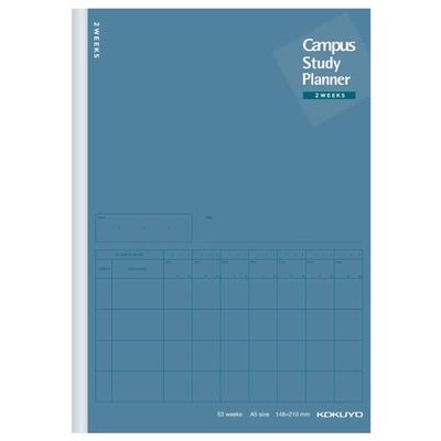 KOKUYO Campus Notebook Study Planner 2 Weeks Ruled A5 Navy 2 Book Set No-Y82LT-DBX2SET