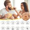 Food Decides Dice 12 Sides, Date Night Dice Couple Gift Ideas, Him and Her, Dinner Dice Decides, Cool Birthday Wedding Figurines