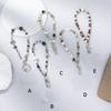 Natural Stone Beaded Mobile Phone Chain Women's Fashion Design Sense Mobile Phone Lanyard Short Anti-lost Mobile Phone Lanyard