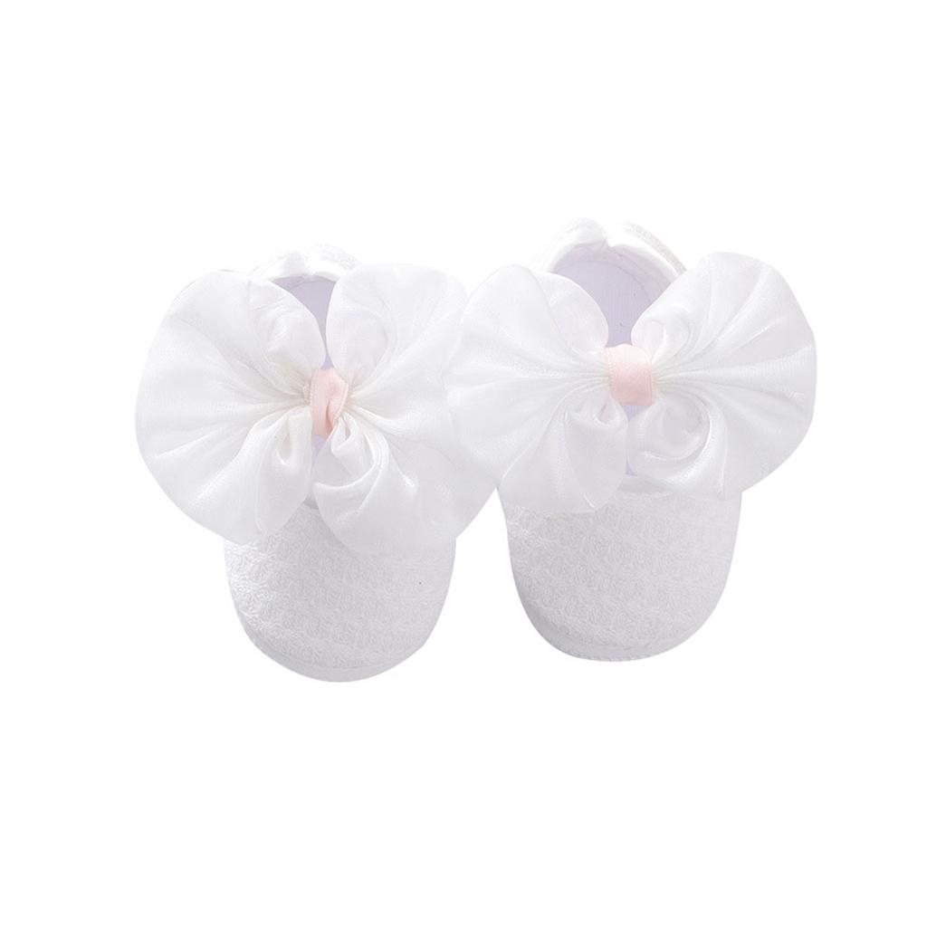 Toddler Baby Princess Shoes Cute Flowers Sandals Walking Shoes Girls Bowknot  Newborn Flats