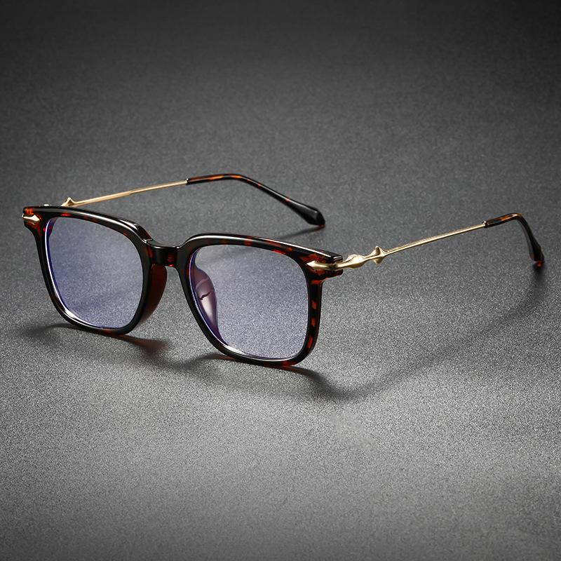 Men's and Women's Fashionable Blue Light Blocking Glasses Square Oversized Fashion Glasses High-Definition Computer Glasses