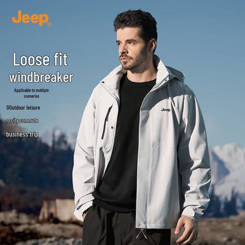 

Jeep Men s Hooded Outdoor Jacket 2XL