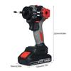 21V Electric Screwdriver 2in1 Impact Driver + Hammer Brushless Rechargeable Power Screwdriver
