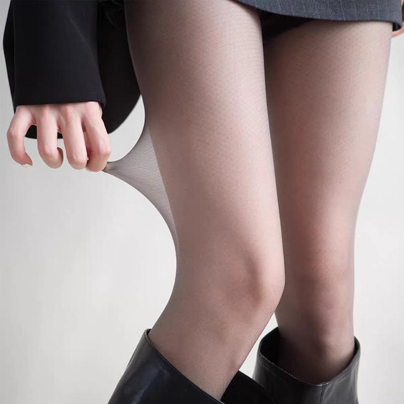 

Black Diamond Fishnet Tights: Sexy, Sheer, Anti-Snag, High Elasticity, Thin Autumn Pantyhose for Women. One Size сірий колір