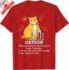 Cation Funny Chemistry Humor Science Teacher Cat Pun Men Women Cotton TShirt Fun Cute Graphic Retro Style Oneck Printed Tops