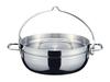 TSBBQ Light Stainless Steel Half Dutch Oven Cooking 10 Inches Mirror Finish in Tsubame (Anhydrous Pot) TSBBQ-029 [Made Sanjo]