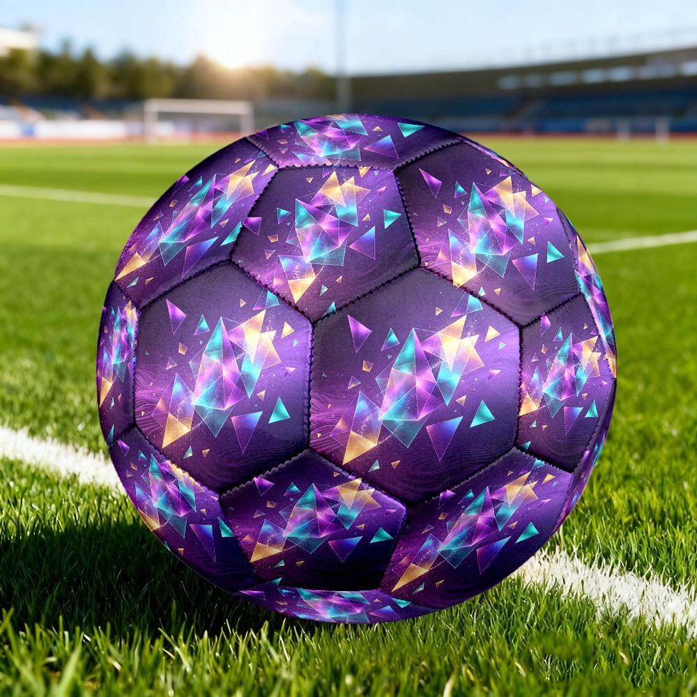 1pc Geometric Dreamscape Size 5 Soccer Ball Professional Match Training Football Indoor &Outdoor Sports Ball Lightweight Durable C6523