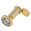 Solid Brass 16mm Door Peephole 200 Degree HD Lens Privacy Cover Titanium Drill Bit Heavy Duty Universal 35-55mm Door