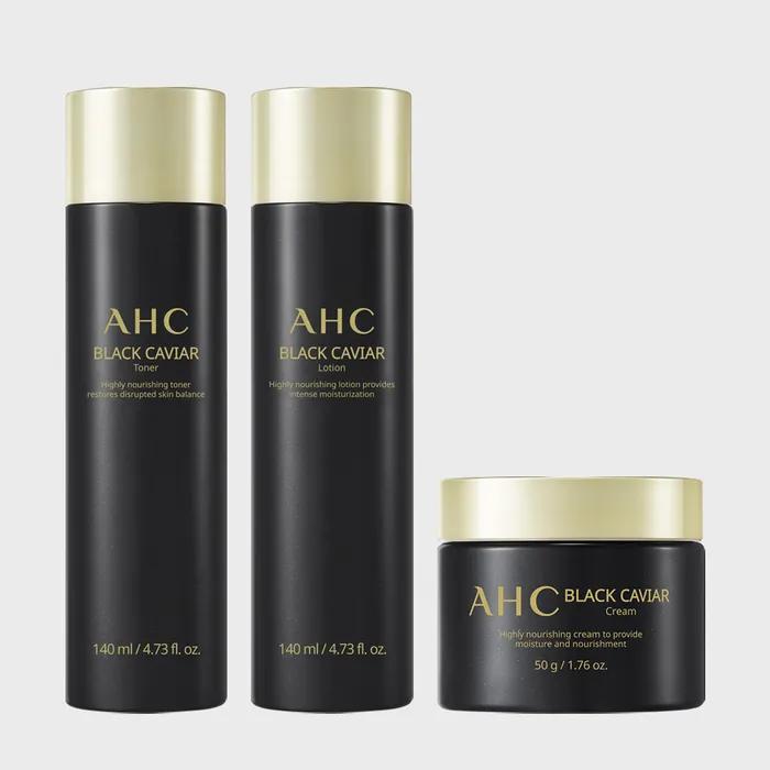 Choose 1 of the 3 AHC Black Caviar Basics (Toner/Lotion/Cream)
