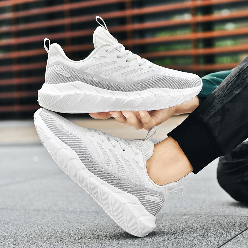 New professional cushioning training breathable running shoes men's high school entrance examination physical examination sports shoes lightweight and