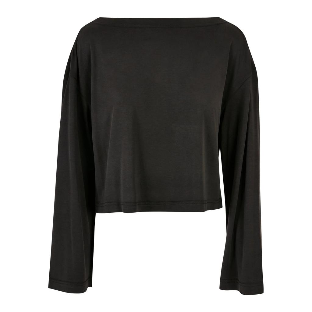 Urban Classics Womens/Ladies Modal Boat Neck Long-Sleeved T-Shirt