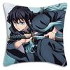 Muichiro Tokito Anime Pillow Covers Cartoon Sofa Decorative Home Doublesided Printing Short Plush Cute Cushion Cover
