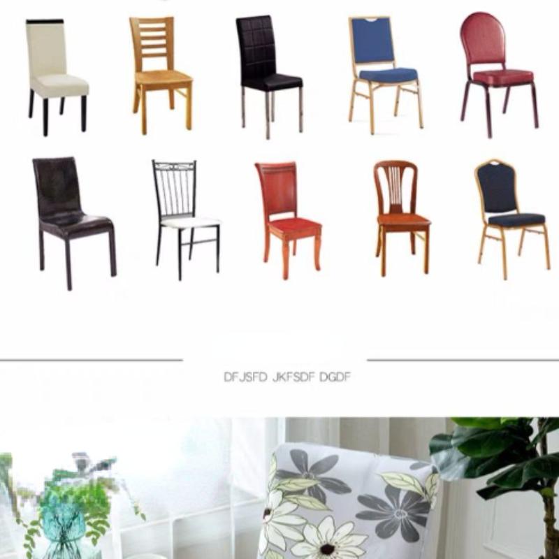 2 stk stoltrekk universal husholdningsstoltrekk elastisk spisestuestol putesett setetrekk krakktrekk