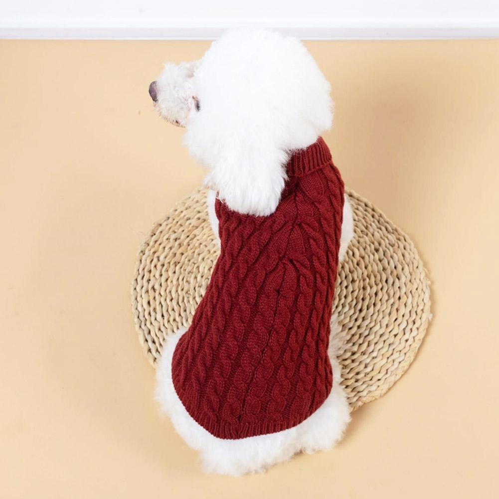 Warm Dog Sweaters for Small Dogs Turtleneck Knitted Winter Dog Clothes Pet Puppy Cat Sweater Vest For Sphinx Cat Dog Sweater
