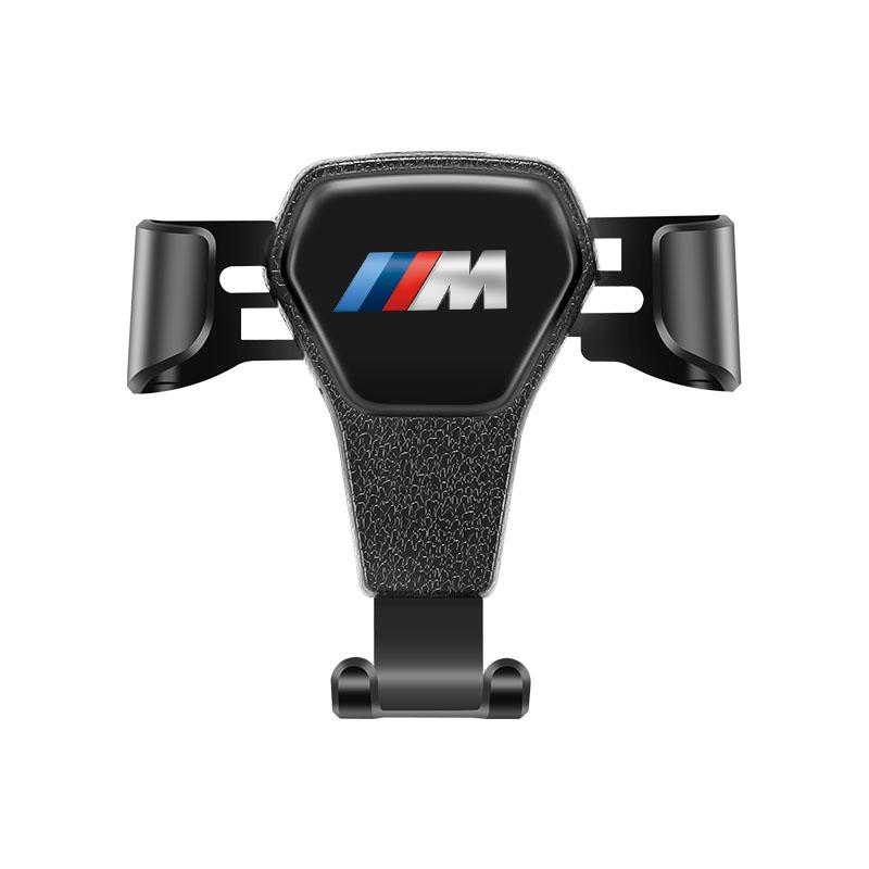 Business Black Car Logo Phone Holder Air Vent Mount Cell Phone Holder Valve Cap For BMW X1 X2 X3 X5 X4 X6 X7 iX3 F20 F10 F07 E7 JKQDU1
