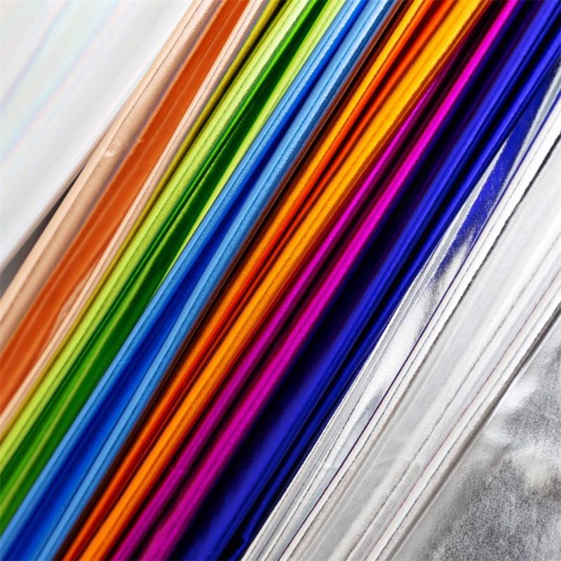 Metallic Gold Foil Textile Stretchable Spandex Cloth For Dance Costumes And Yogas Apparel