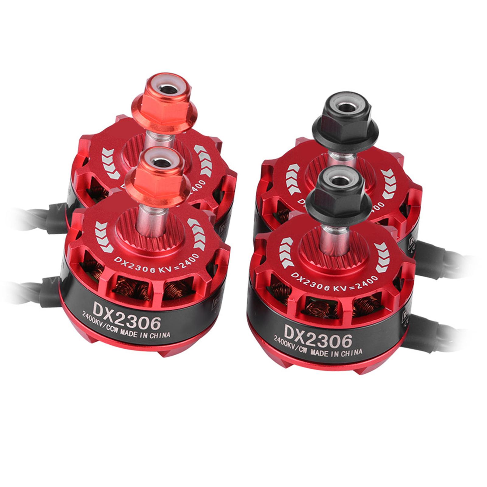 

4 шт. Безколекторний двигун DX2306 2400KV 24S для гоночного FPV дрона X210 X220 250