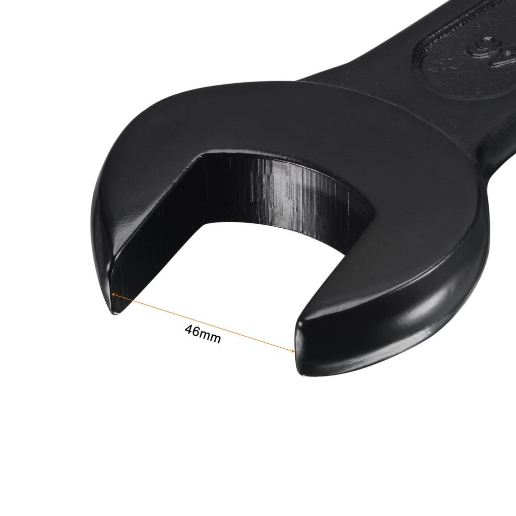uxcell 46mm Striking Steel Single Head Hand Tool Open-End Wrench, High-Tensile Spanner,