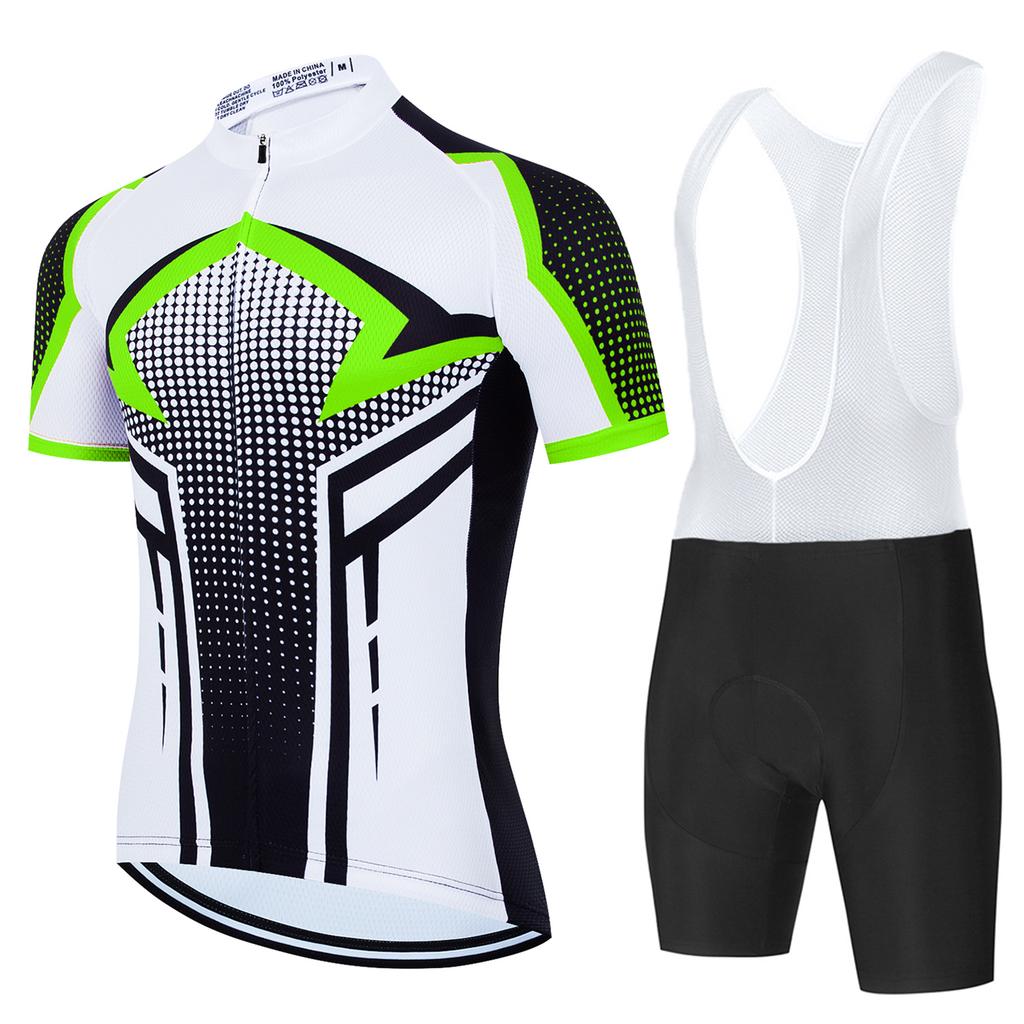 Herren Fahrradbekleidung Mann Fahrradtrikot Mtb Mann Radsportbekleidung Fahrrad für Männer Bycicle Mountainbikes Kurze Trägerhose Radhose Sommer