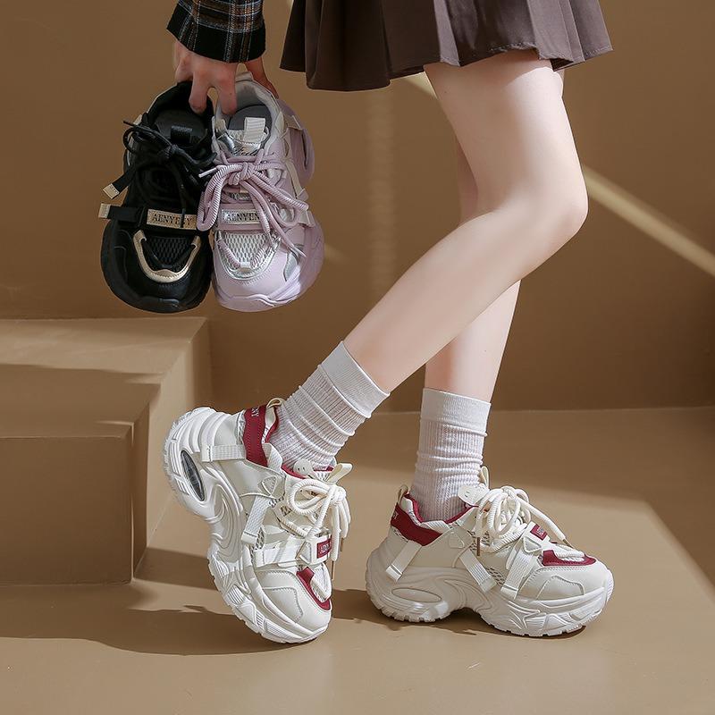 New dad shoes women's autumn student sports running casual shoes platform heightening shoes