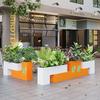 Outdoor Stainless Steel Planter Box Combination