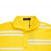 Zipore Yellow Offset Stripe Polo Shirt G4ms23k182 Cyber