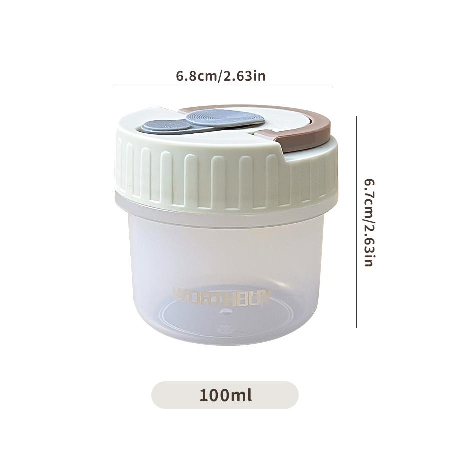 100ml Small Food Storage Box Moisture-Proof Dried Fruit Snack Sealed Jar Reusable Fridge Fruit Fresh Keeping Box Food Container