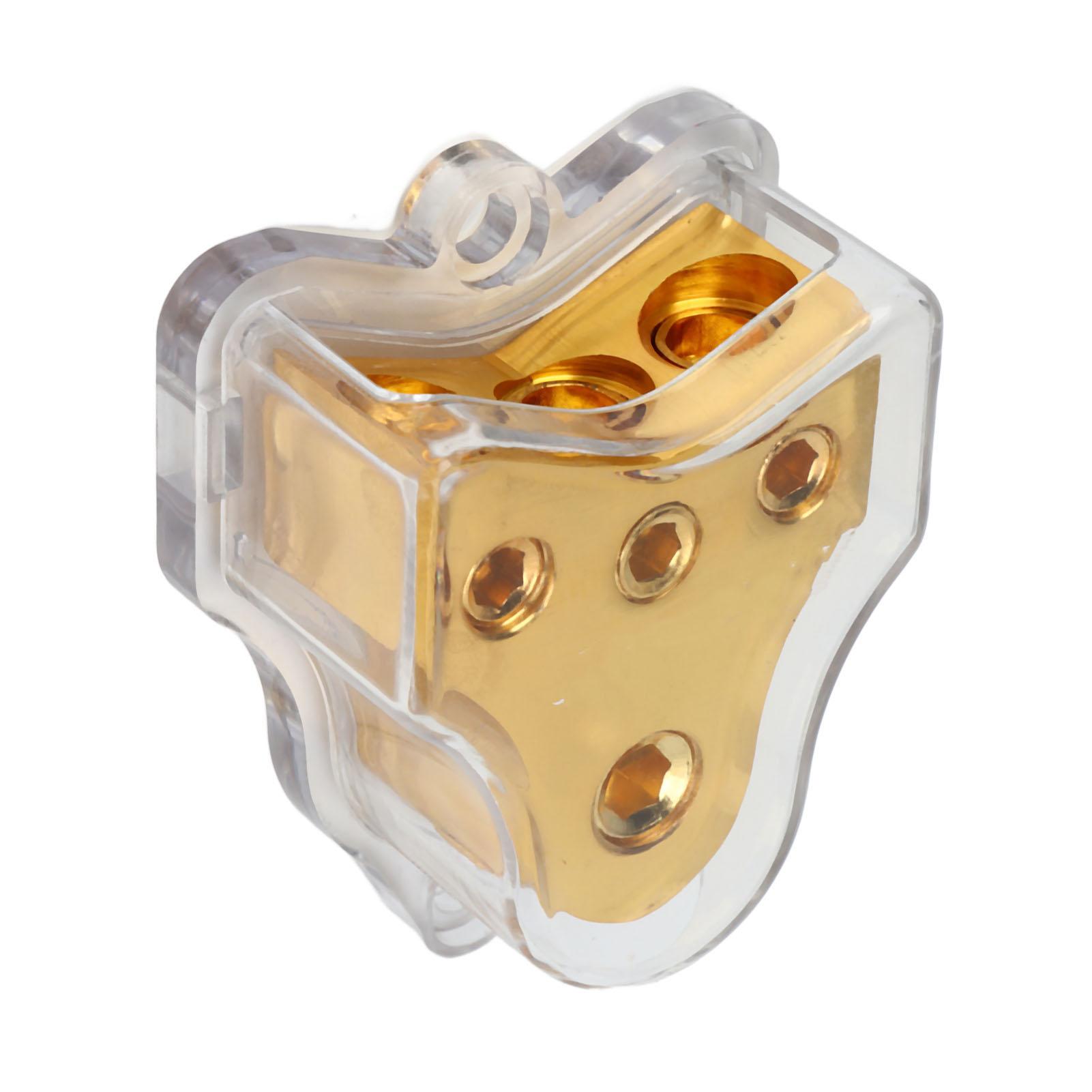 3 Way Power Distribution Block Metal Universal Audio Power Fuse Holder for Car Audio