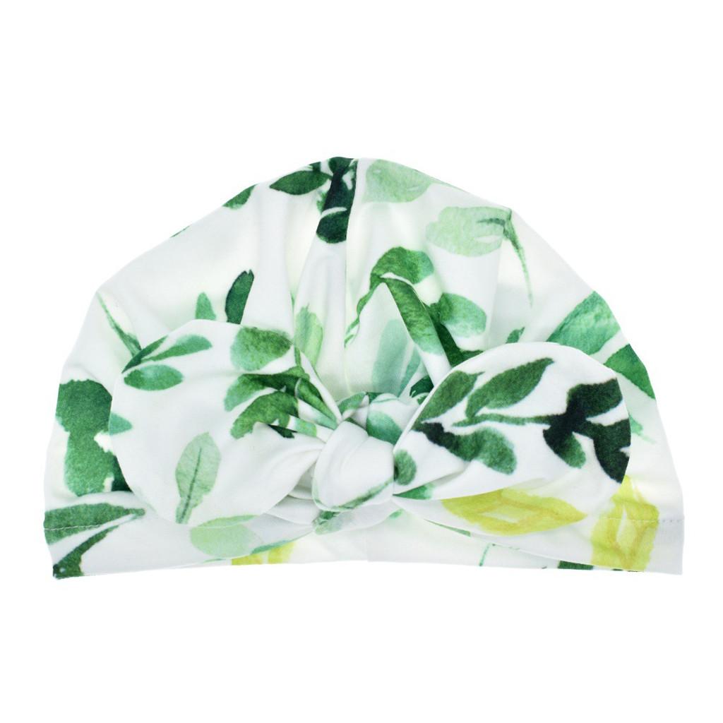 Neugeborenen Baby Junge Mädchen Baby Sonnenhut Floral Bowknot Cap Kleinkind Turban Foto Requisiten
