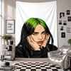 Wandbehang Billie Eilish Kunst Hängendes Tuch Dekorative Hintergrundabdeckung für Raumdekoration