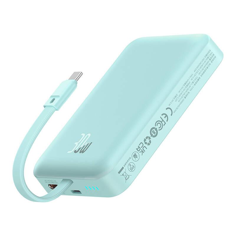 Powerbank Magnetyczny Baseus Magnetic Mini 10000Mah, Usb-C 30W Magsafe (Niebieski)