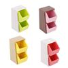 Mini Storage Box 1:12 Scale Miniature Slanted Storage Box Tiny Double Drawer Organizer for Doll Mansion Bedroom Desk