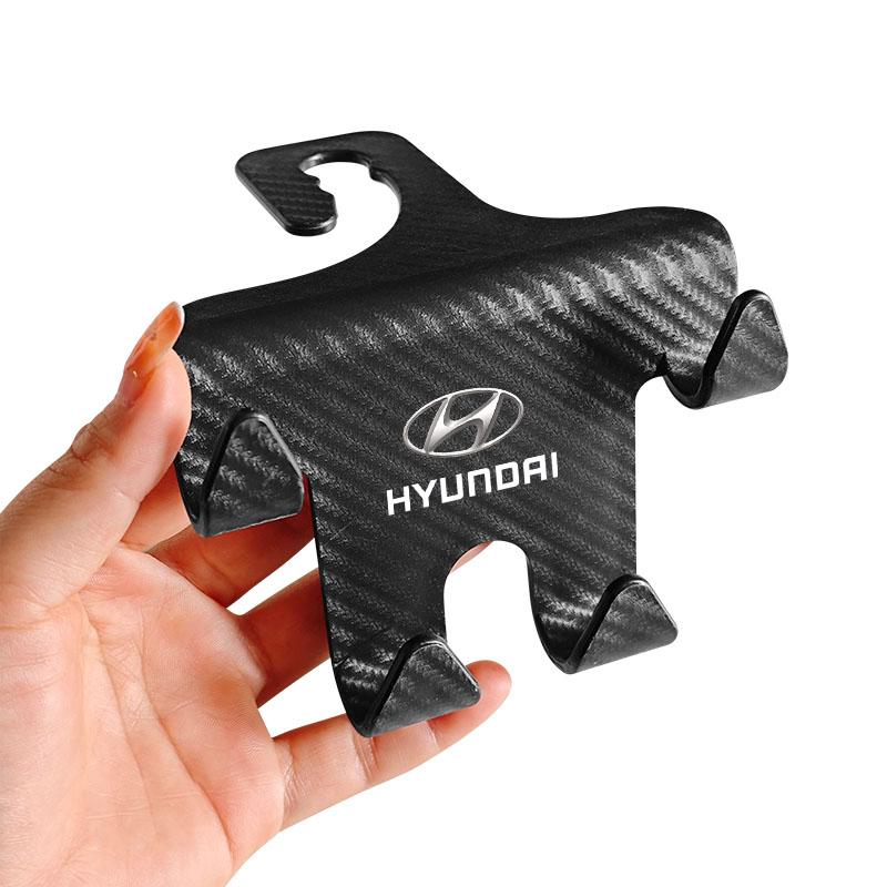 Car Seat Headrest Hook Universal Phone Holder Backseat Organizer For Hyundai I30 Accent Creta Kona IX35 I40 Getz Sonata Elantra Veloster