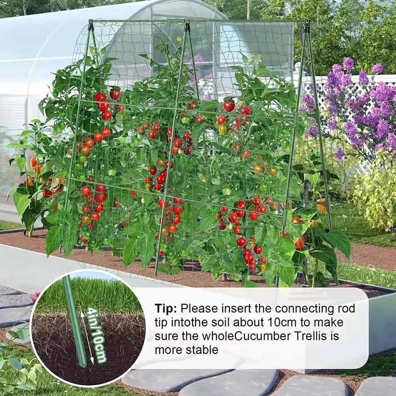 Garden Cucumber Trellis Fruits Vegetable Growing Support Rack for Outdoor Climbing Grape Pea Bean Tomato Cucumber