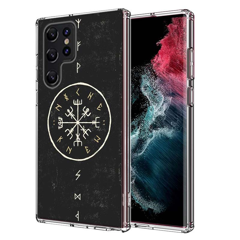 Nordic Norse Capa Phone Case For Samsung S26 Ultra S25 Edge Galaxy S23 S21 S20 S24 FE S22 S10 Plus Cover Clear TPU Shell Coque w