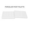 12 Wells Porcelain Paint Palette Dustproof White Watercolor Paint Palette for Nail Art Painting