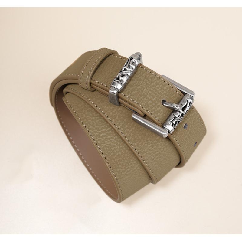 Women's Belt New Fashionable Casual Simple Belt Versatile High-end Personalized Pin Buckle with Jeans Belt