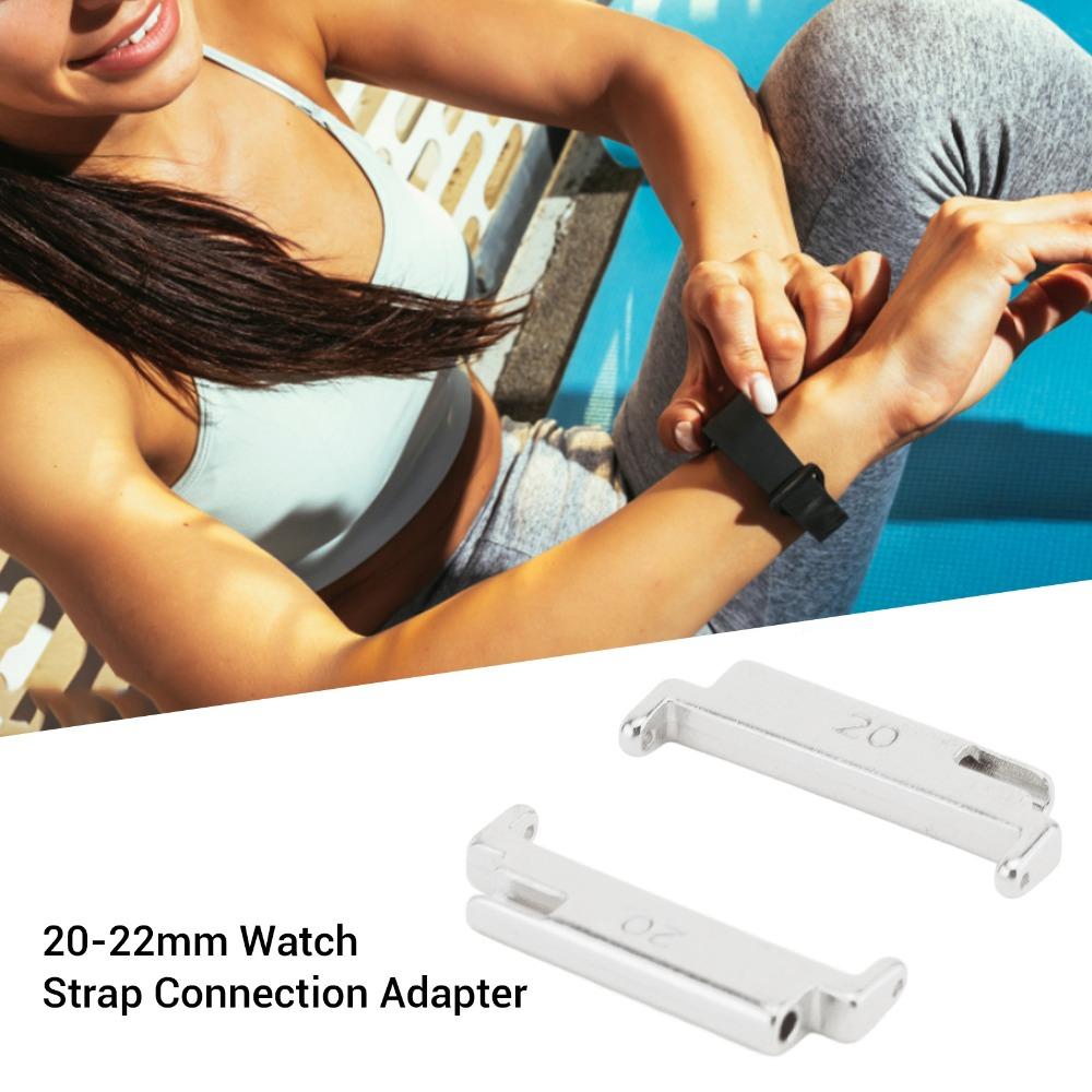 1 pár 20 až 22mm konektorů řemínku hodinek černé barvy adaptér pro připojení pásku poškozené konektory
