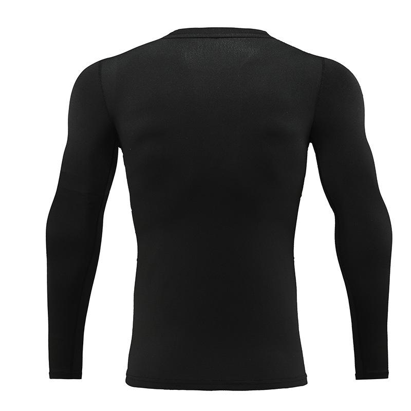 2024 Men's Long-Sleeve Quick-Dry Tight-Fit Running Shirt Fitness Wear