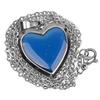 6xHeart Mood Gem Photo Frame Change Color Emotion Feeling Pendant Necklace
