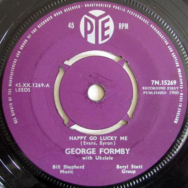 

7inch Record GEORGE FORMBY - Happy Go Lucky Me 7N15269 Pye Records 1960 UK Jazz Used