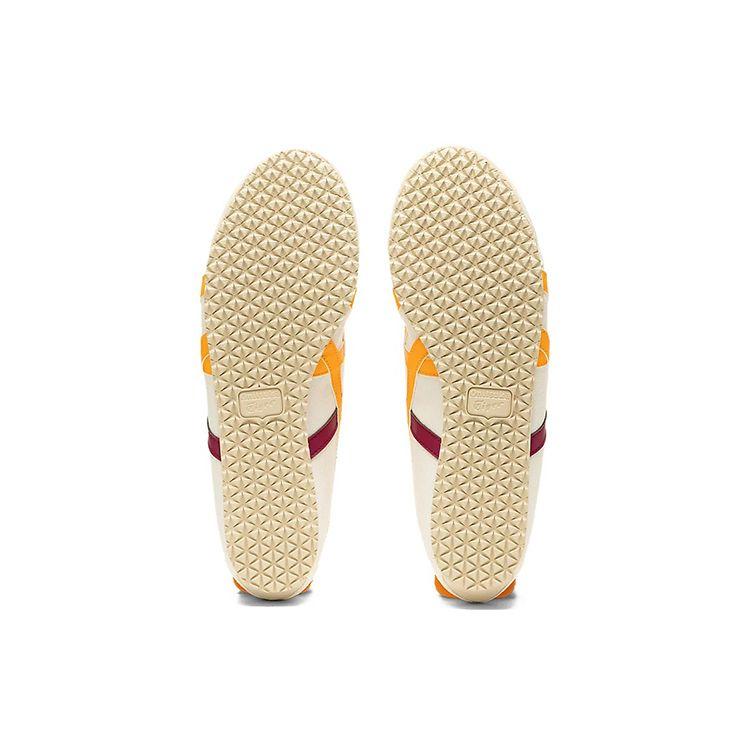 ONITSUKA TIGER Mexico 66 Comfortable Low-Top Running Shoes Unisex Sneaker White Yellow 1183A360-114