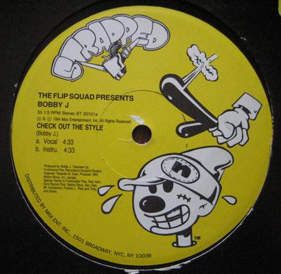 12inch Record FLIP SQUAD, BOBBY J - Check Out The Style ST20101 Strapped Record 1994 US Rap & Hip-Hop/R&B Used