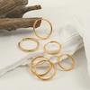 Gold Plated Hoop Earrings for Women Titanium Steel Classic Round Design Hypoallergenic Perfect for Daily Wear Gifts 2.5/3cm