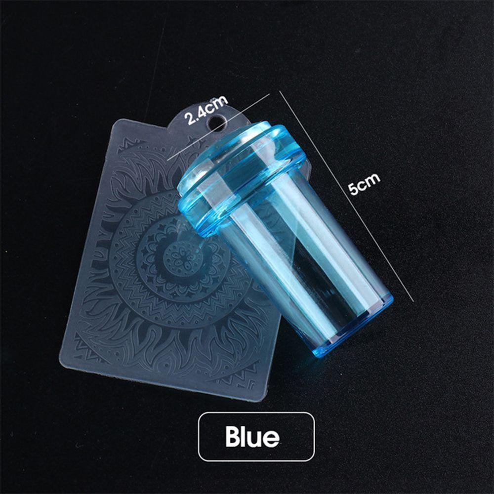 Silicone Stamping Mold for French Tips DIY Nail Stamper Scraper Set Transparent Silicone Jelly